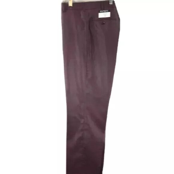 Pronti Collection by Phita Men Burgundy 2 Piece Leisure Suit Flat Front Size XL - Picture 2 of 5